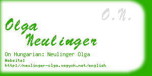 olga neulinger business card